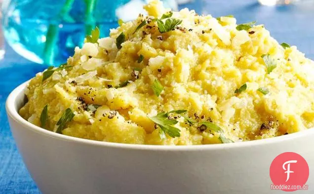 Polenta macia com Mascarpone