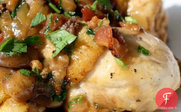 Francês em um Flash (clássico): Coq au Riesling