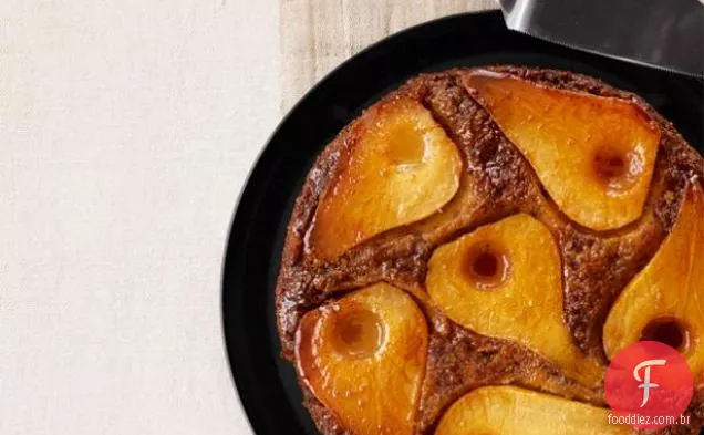 Pear-Pecan Bolo De Cabeça Para Baixo