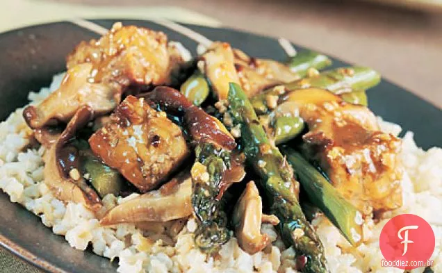 Espargos Picantes-Tempeh Stir-Fry