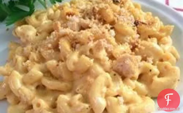 Macarrão e queijo da Cafeteria