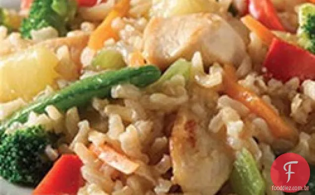 Frango agridoce fácil do arroz Minute® 
