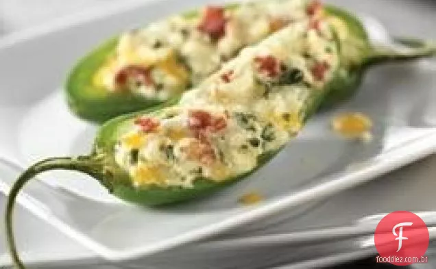 Queijo e Bacon Jalapeno Rellenos