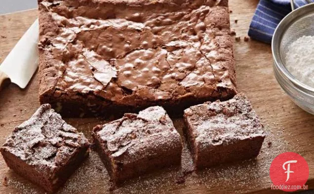 Amaretto Chocolate Brownies com nozes