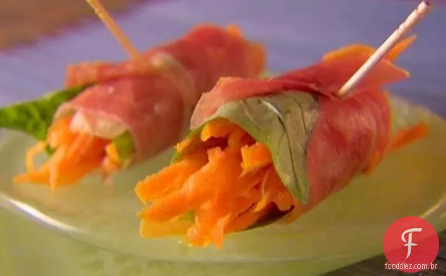 Prosciutto e pacotes de cenoura
