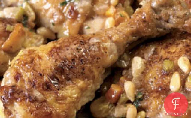 Frango Assado Siciliano agridoce (pollo Agrodolce)