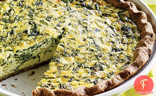 Folha de Fava e quiche de salsa