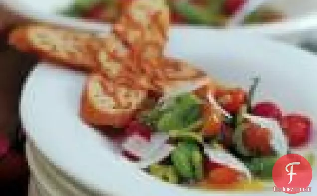 Salada De Tomate Cereja E Feijão Fava