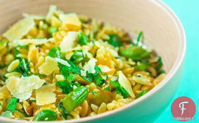 Espargos, Fava, Hortelã E Limão Risoni