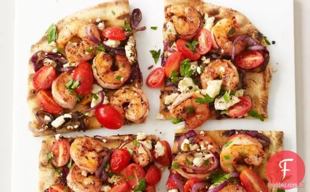 Pizza De Camarão Grelhado