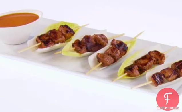 Mini Espetos De Porco Grelhados