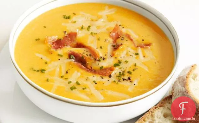 Maçã-Cheddar-Sopa De Abóbora