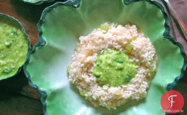 Risoto Branco Com Purê De Fava