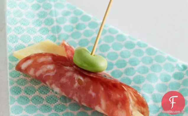 Salame com queijo Manchego