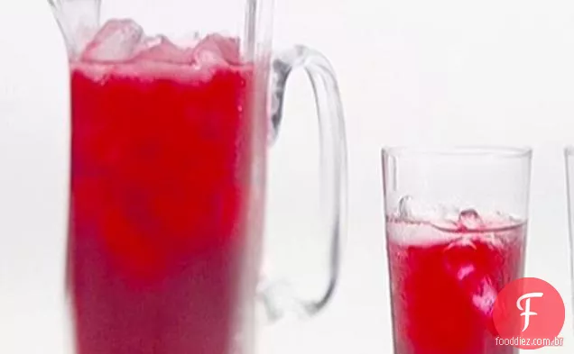 Chá de hibisco com Vodka e citrinos