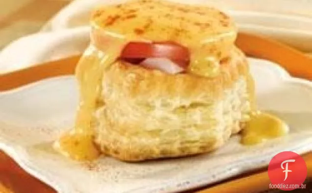 Pepperidge Farm® cascas de presunto e queijo Cheddar