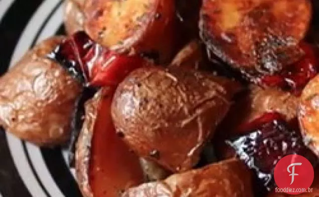 Como fazer batatas vermelhas assadas