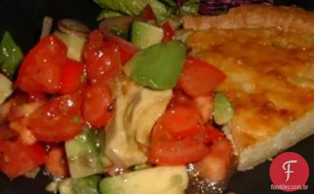Salada de abacate e tomate