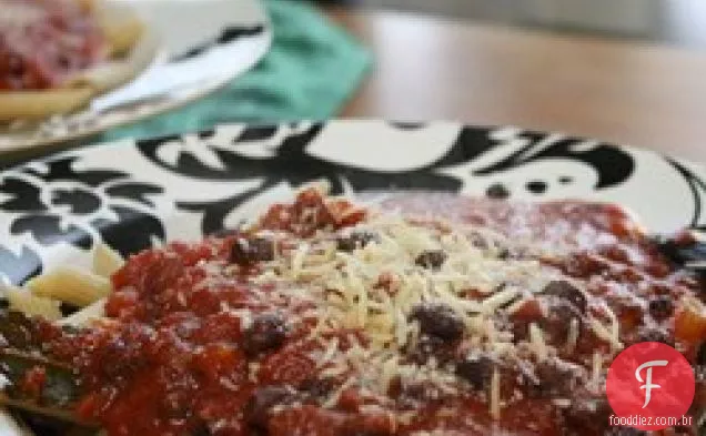 Penne com molho Arrabbiata vegano