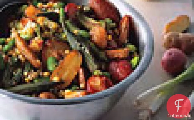 Salada De Batata Assada E Quiabo