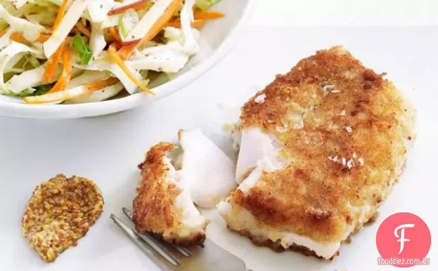 Bacalhau frito com Slaw