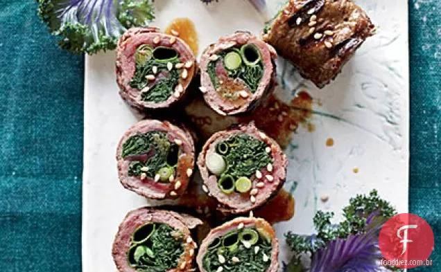 Kale-and-Scallion Negimaki