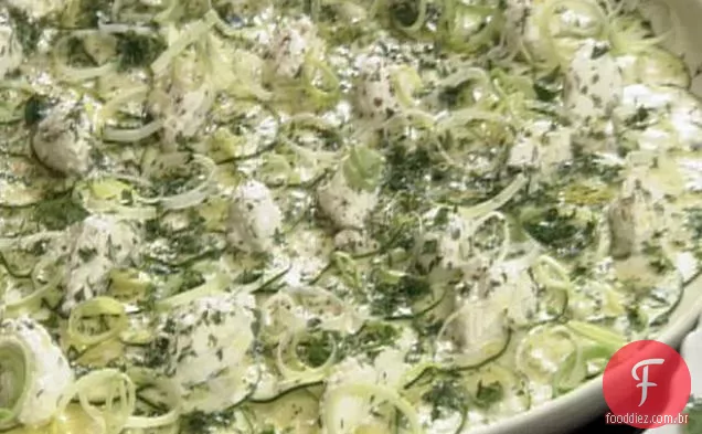 Carpaccio de abobrinha crua