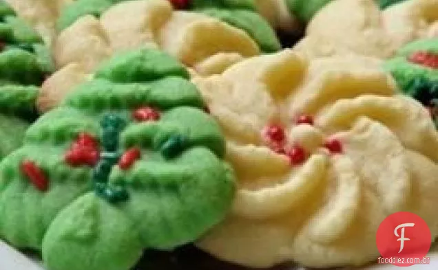 Biscoitos De Manteiga Spritz Ricos Em Manteiga