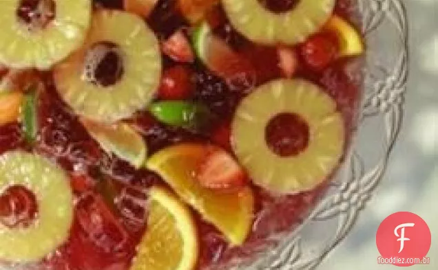 Torta e borbulhante casamento soco