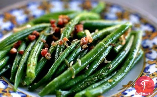 Feijão Verde Com Chalotas E Pancetta
