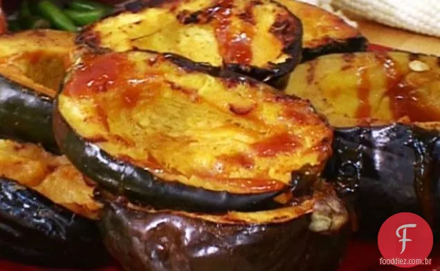 Abóbora De Bolota Grelhada Com Vidro Laranja
