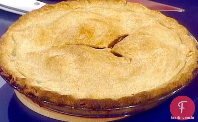 Torta De Pêssego-Mirtilo