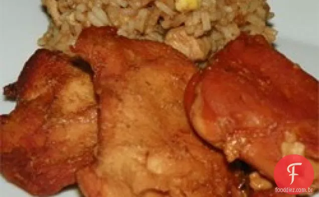Frango pegajoso de Mumze