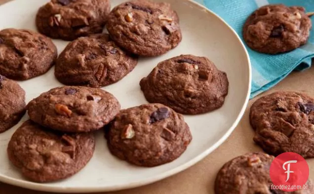 Biscoitos De Chocolate Triplos