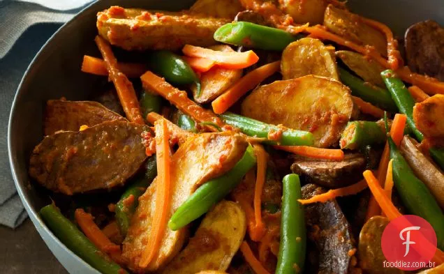 Nova Receita De Batata Rendang E Feijão Verde