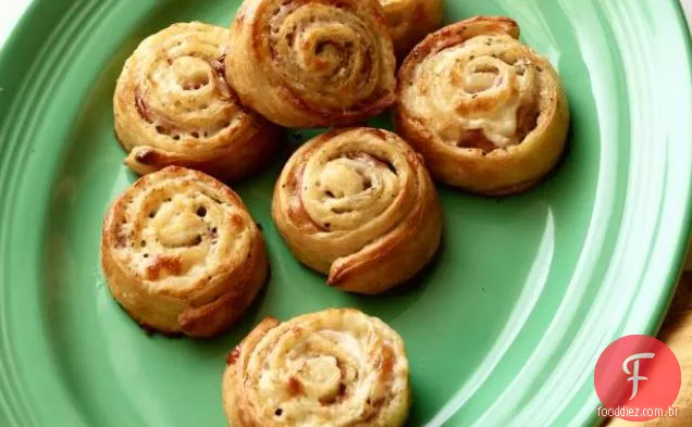 Presunto e queijo Pinwheels