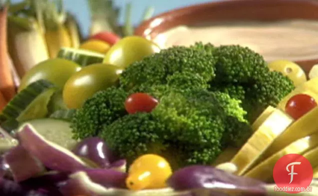 Cesta vegetariana com Smokey Ranch Dip