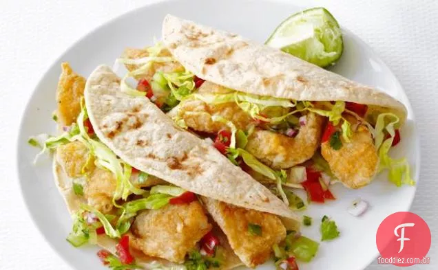 Tacos De Peixe Com Salsa Fresca