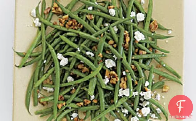 Haricots Verts Com Nozes Torradas E Chèvre