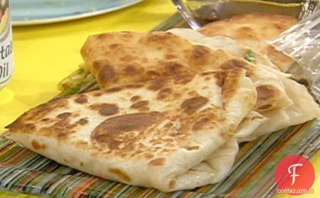 Panquecas de cebolinha e ovo