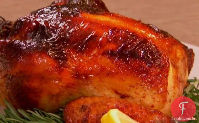 Frango Assado Com Especiarias De Mel