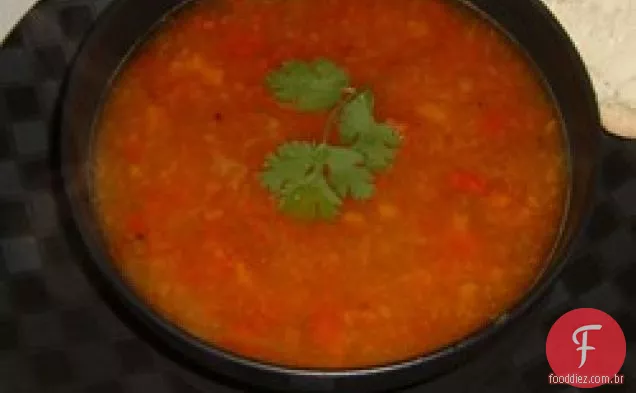 Sopa De Pimenta Assada Arco-Íris