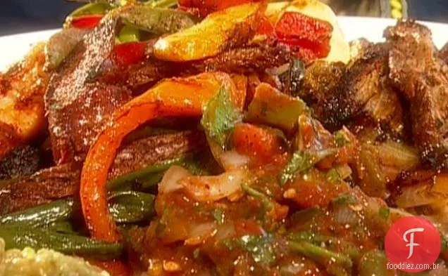 Fajitas quentes e picantes