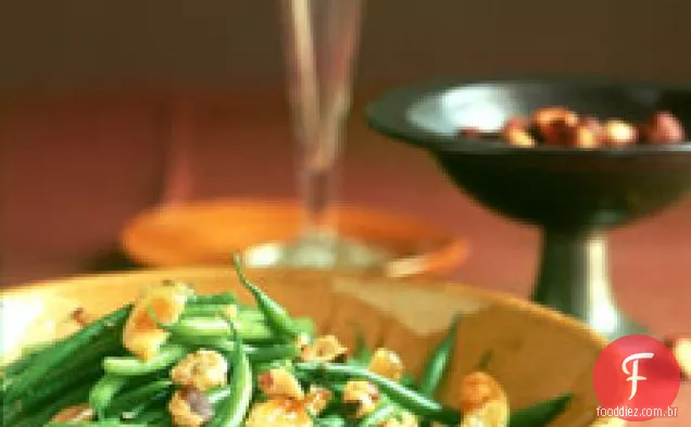 Verts Haricots Com Avelãs