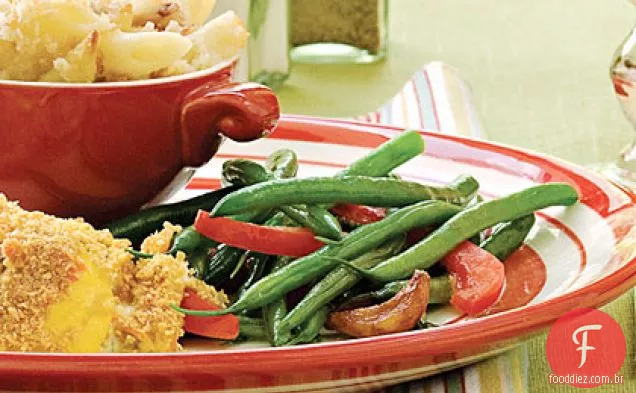 Feijão Verde Com Alho Caramelizado