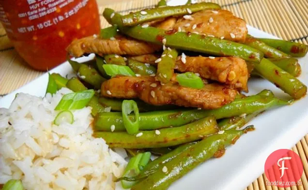 Carne De Porco Szechuan E Feijão Verde