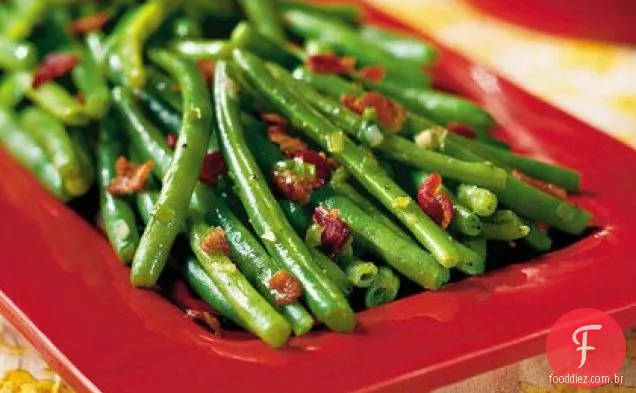 Feijão Verde Salteado Com Bacon