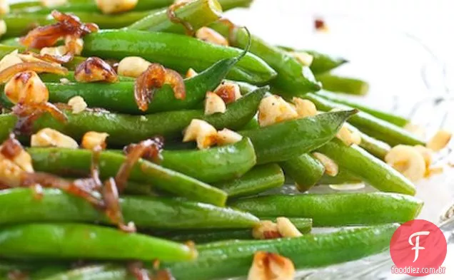 Feijão Verde Com Manteiga Dourada E Avelãs Receita