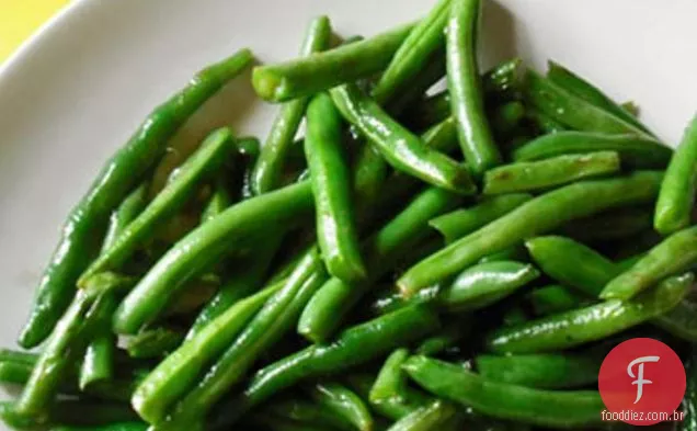Feijão verde frito