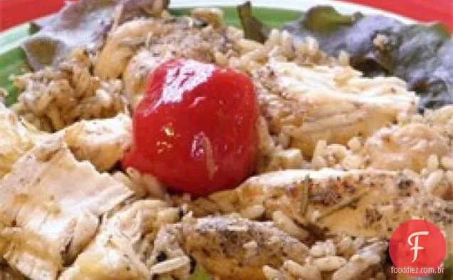 Limão pimenta frango e arroz